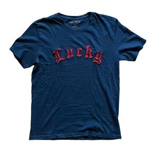 lucky brand patch tshirt